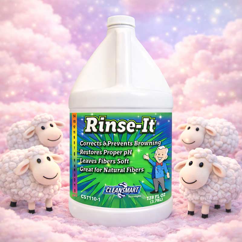 Rinse-It Professional Carpet & Upholstery Rinse - Acid Neutralizer for Alkaline Residue