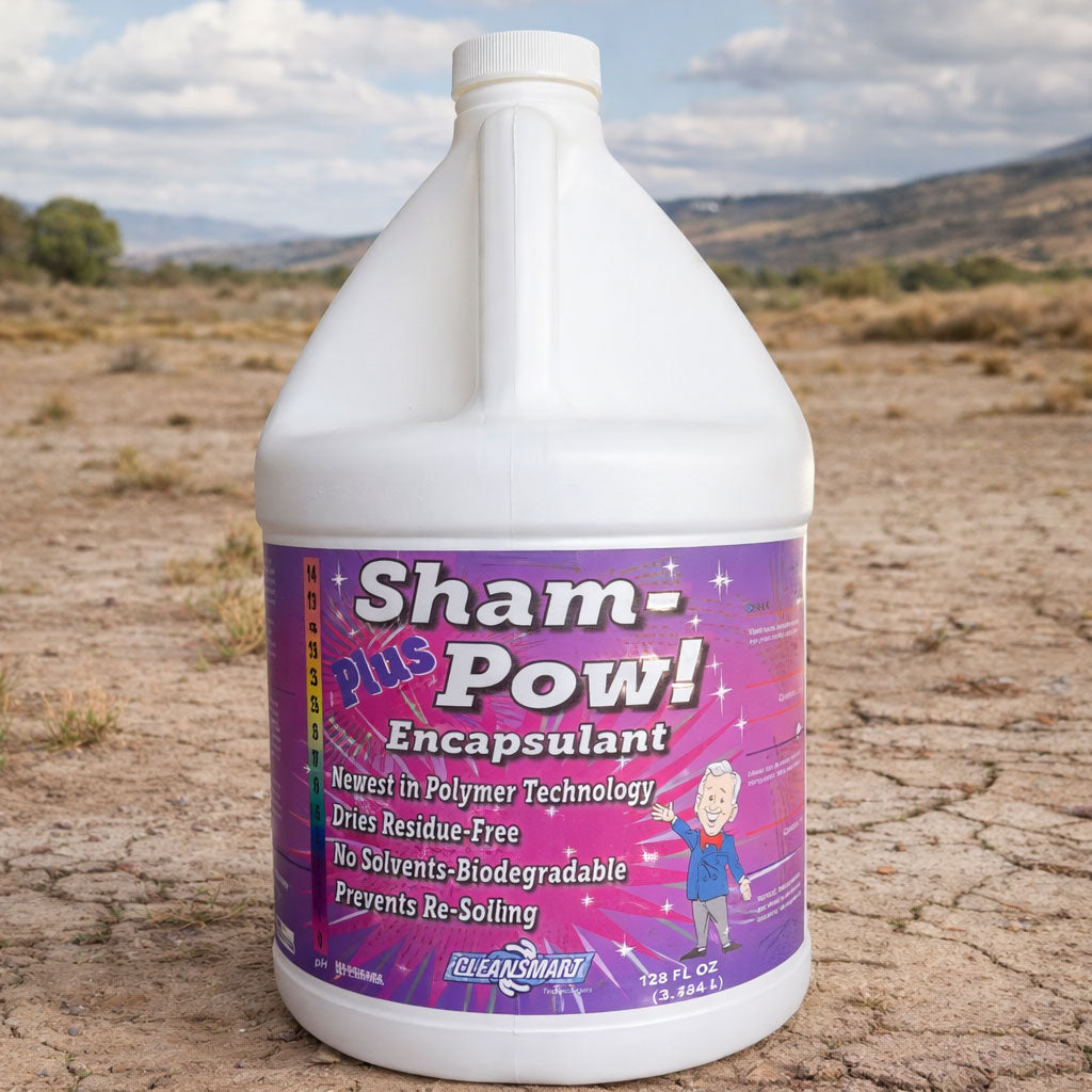Sham-Pow Plus - Professional Low Moisture Carpet Encapsulant Cleaner