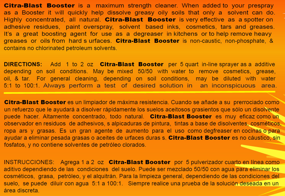 Citra Blast Booster Spotter Instructions